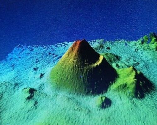 3D image of the Enmedio volcano. Source is IEO-CSIC